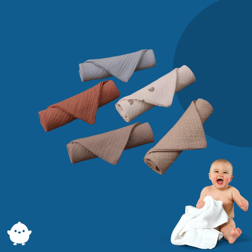 DouxNuage™ – 5 Serviettes De Bain Bébé